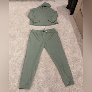 Green Hoodie and Jogger Set